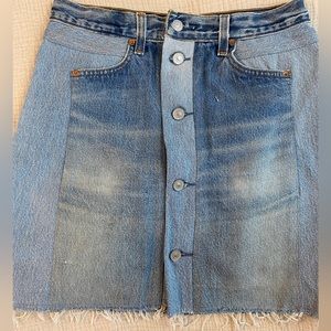 Redone jean skirt